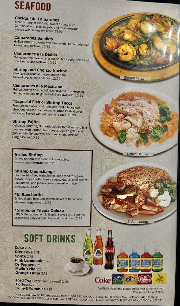 Agave's Mexican Restaurant Lafayette Menu image 2