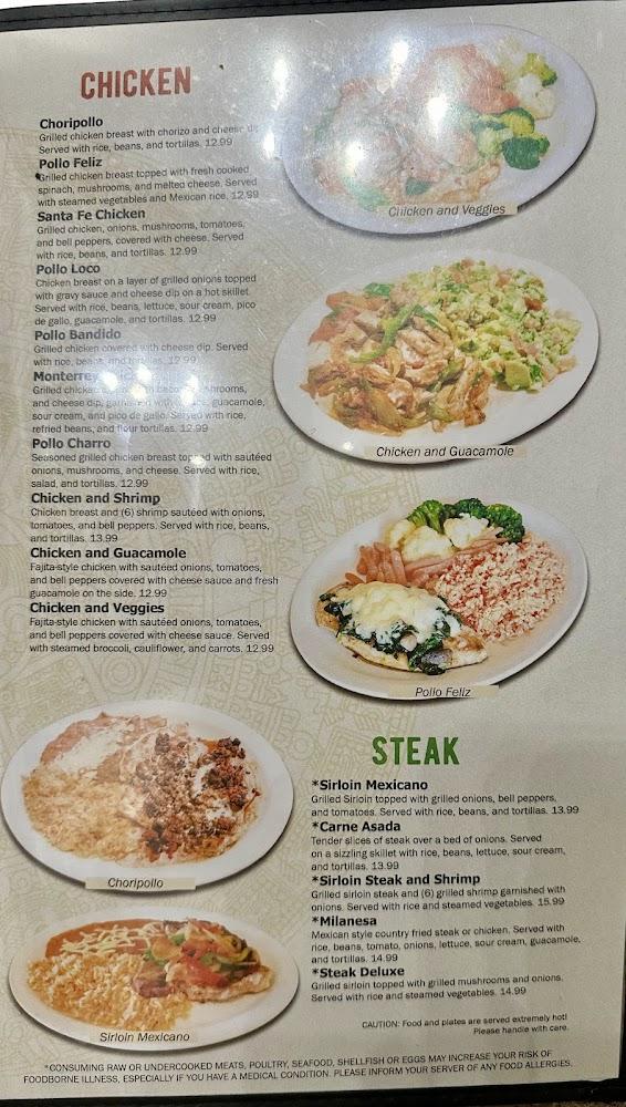 Agave's Mexican Restaurant Lafayette Menu image 3